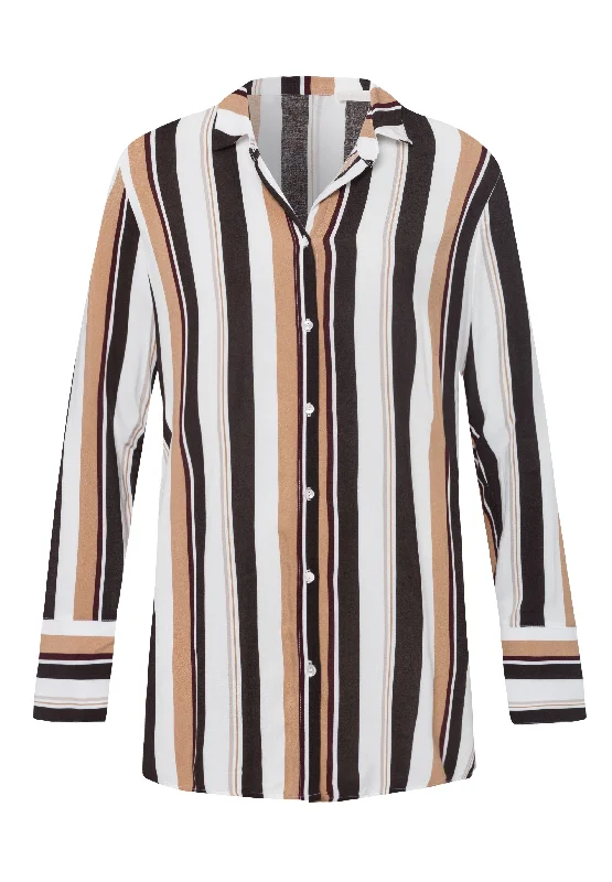 Favourites Button Front Shirt | Everglade Stripe 78521-1934-- Welt Pockets Slit Pockets Flap Pockets Favourites Button Front Shirt | Everglade Stripe 78521-1934-- Welt Pockets Slit Pockets Flap Pockets