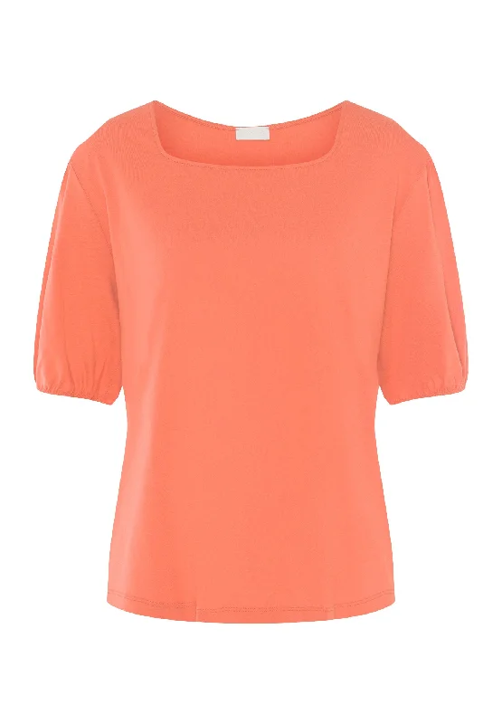 Natural Shirt Organic Cotton Square Neck Top | Apricot Brandy 78807-2294-- Print Jacquard Patchwork Natural Shirt Organic Cotton Square Neck Top | Apricot Brandy 78807-2294-- Print Jacquard Patchwork