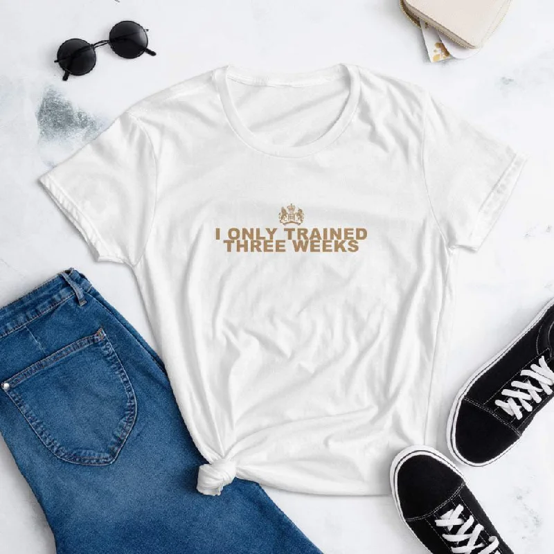 I Only Trained 3 Weeks T-Shirt-- Boxy Fit Fitted Loose
