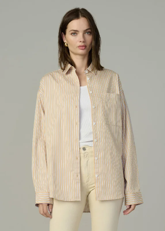 THE BOYFRIEND BUTTON DOWN SHIRT-- Silk Blend Satin Velvet