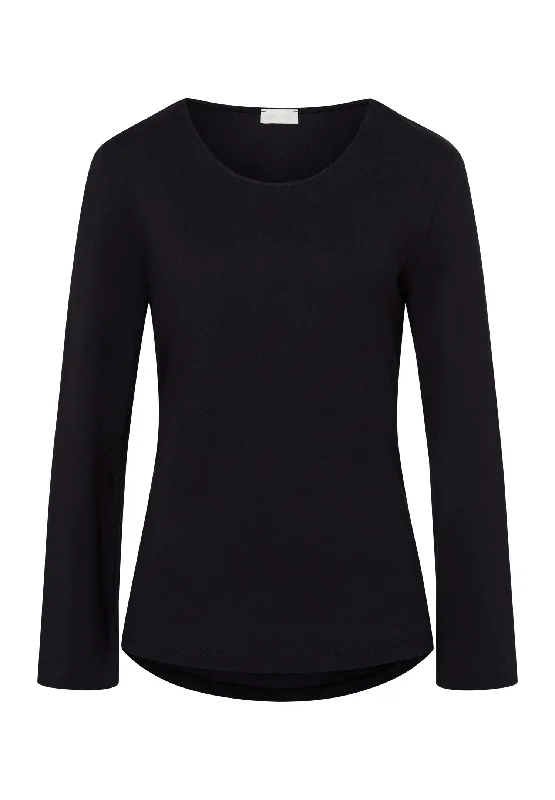 Natural Shirt Organic Cotton Round Neck Top | Black 78750-019-- Striped Floral Plaid Natural Shirt Organic Cotton Round Neck Top | Black 78750-019-- Striped Floral Plaid
