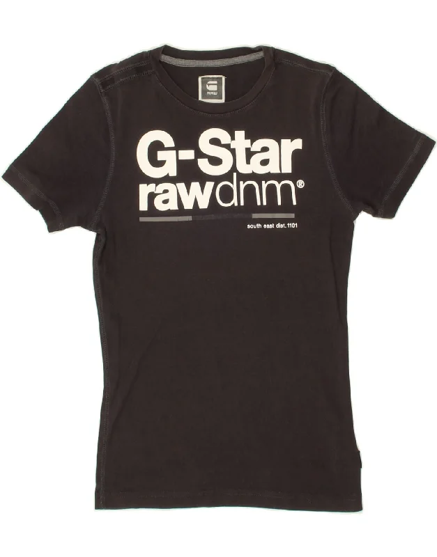 G-STAR Womens Graphic T-Shirt Top UK 10 Small Grey Cotton-- Collared Crew Neck Turtle Neck G-STAR Womens Graphic T-Shirt Top UK 10 Small Grey Cotton-- Collared Crew Neck Turtle Neck