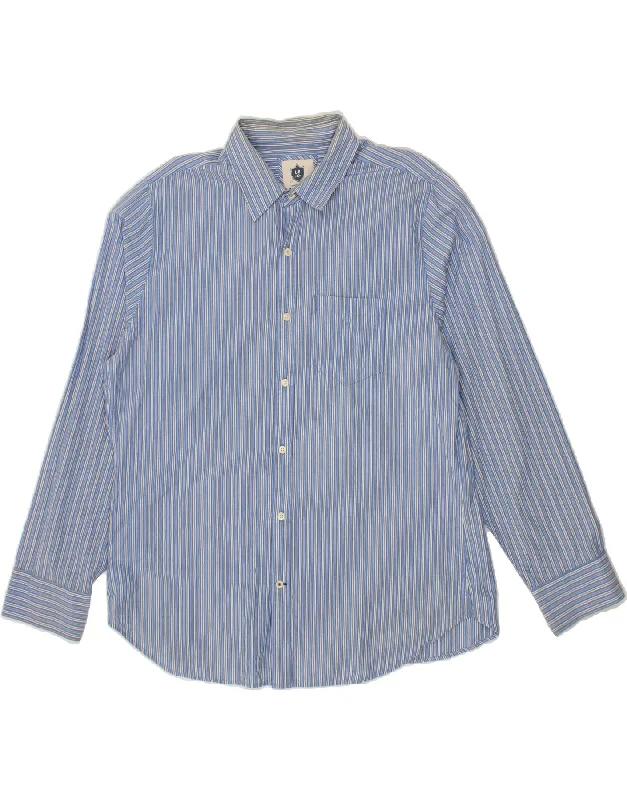 LEVI'S Mens Shirt 2XL Blue Striped Cotton-- Chenille Fabric Brocade Fabric Lace Fabric LEVI'S Mens Shirt 2XL Blue Striped Cotton-- Chenille Fabric Brocade Fabric Lace Fabric