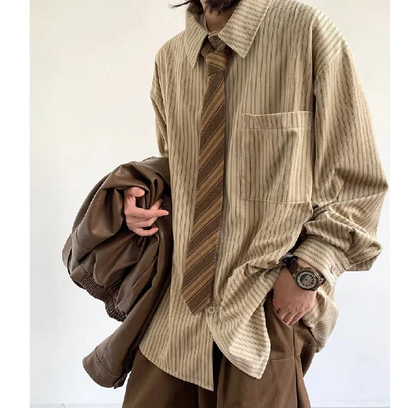 khaki cotton and linen hand tie
