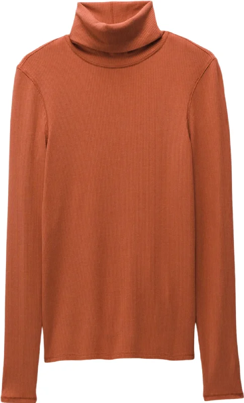 Foundation Rib Turtleneck T-Shirt - Women's|-|T-shirt à col roulé côtelé Foundation - Femme-- Ribbed T-Shirt High Neck Heavyweight