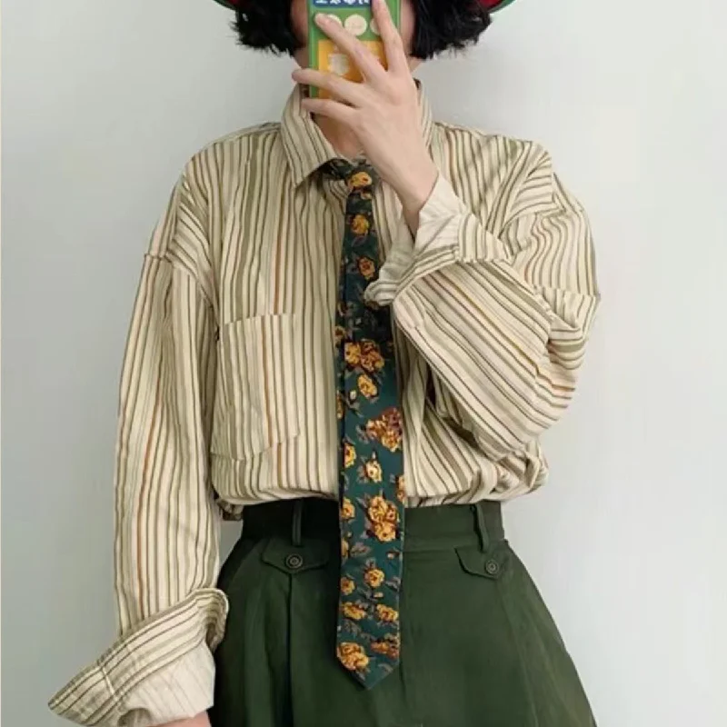 dark green yellow flower brushed tie hand tie
