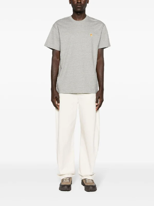 CARHARTT WIP - Unisex S/S Chase T-Shirt-- Rayon Fabric Velvet Fabric Corduroy Fabric CARHARTT WIP - Unisex S/S Chase T-Shirt-- Rayon Fabric Velvet Fabric Corduroy Fabric