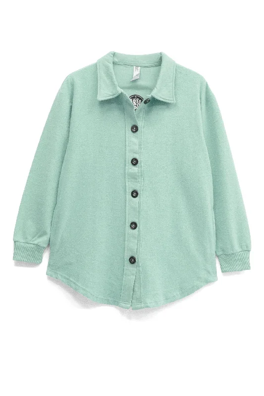 A&S Women's Fleece Casual Shirt-- Wool Fabric Cashmere Fabric Tweed Fabric