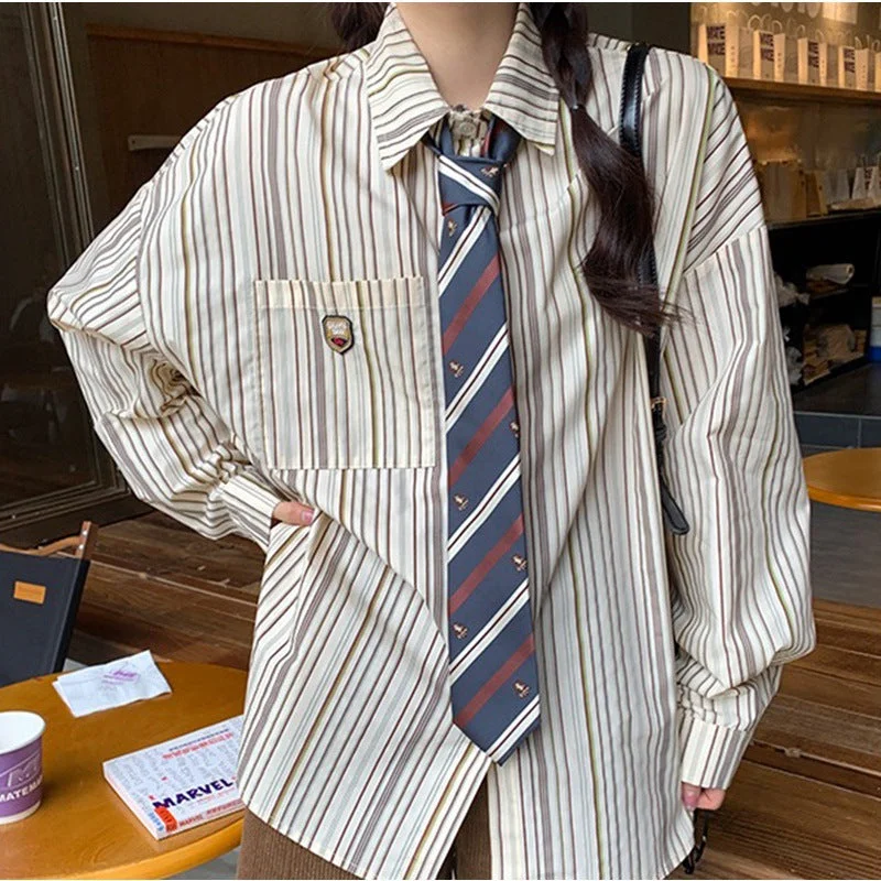 navy blue champagne striped hand tie