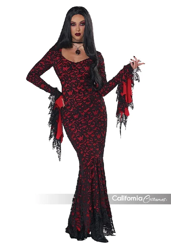 Lace Vampira Dress (Adult) Casual Short Summer