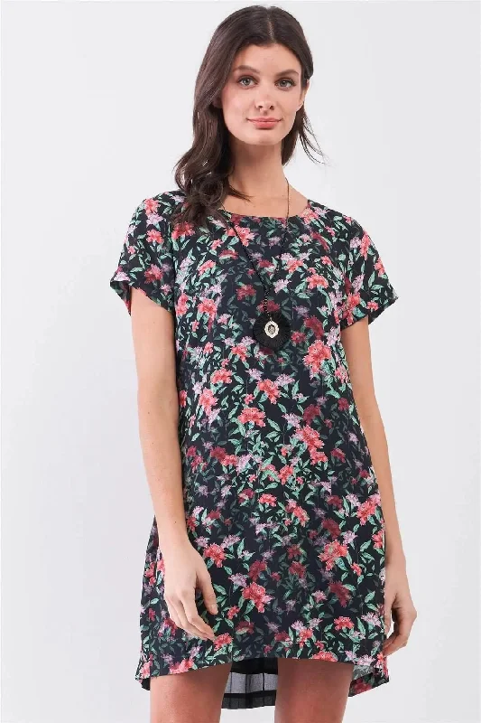Simply Sweet Floral Pleated Mini Dress Classic Striped Mini Dress