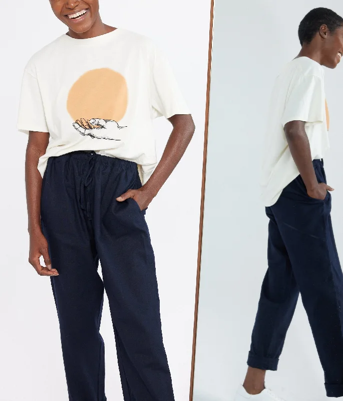 Blaine Linen Pant - Black Comfortable Maternity Pants