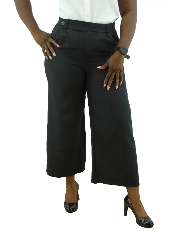 181134M, Da Moda Women's  Palazzo Pants -  L - 3XL Casual Sweatpants Style