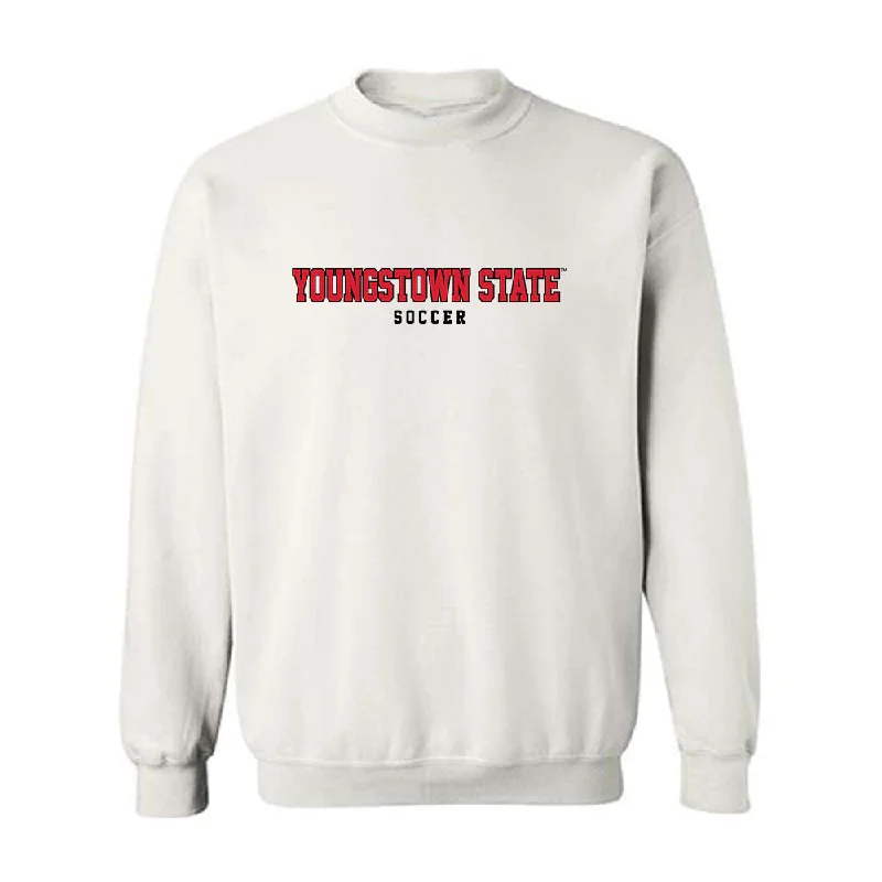 Youngstown State - NCAA Women's Soccer : Emma Berdiner - Classic Shersey Crewneck Sweatshirt Hoodie with Snap Buttons Easy Quick