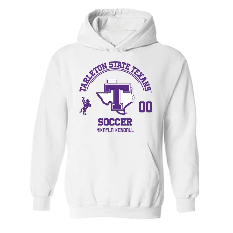Tarleton State - NCAA Women's Soccer : Mikayla Kendall - Classic Fashion Shersey Hooded Sweatshirt Hooded Sweatshirt Casual Wear Street Style