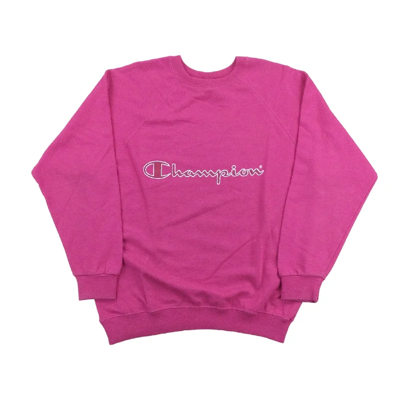 Champion 90s Sweatshirt - Women/L Hoodie with Magnetic Closure Innovative Modern