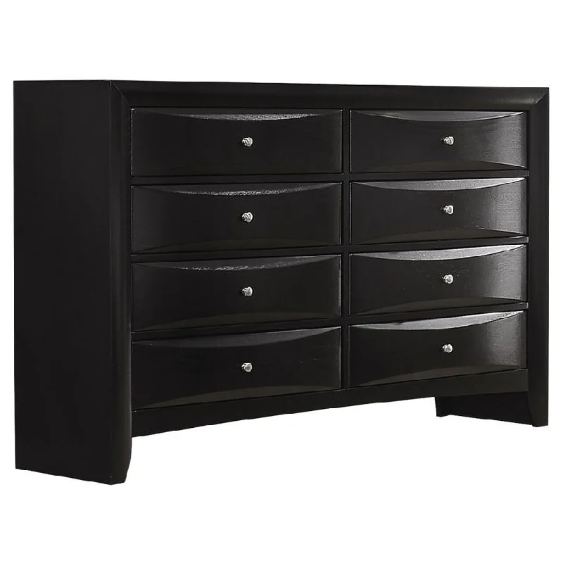 Briana - 8-Drawer Dresser - Black Tunics Essential wardrobe