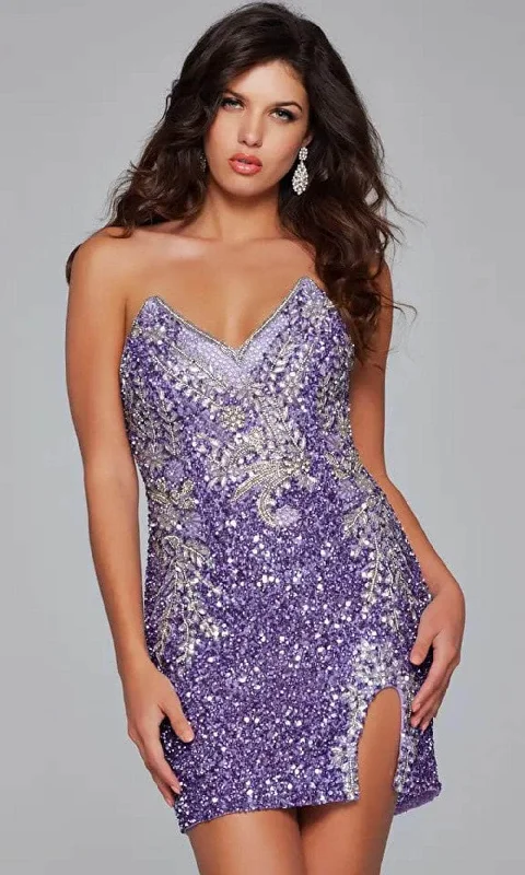 Jovani 36852 - Beaded Strapless Cocktail Dress Tunics Solid Classic