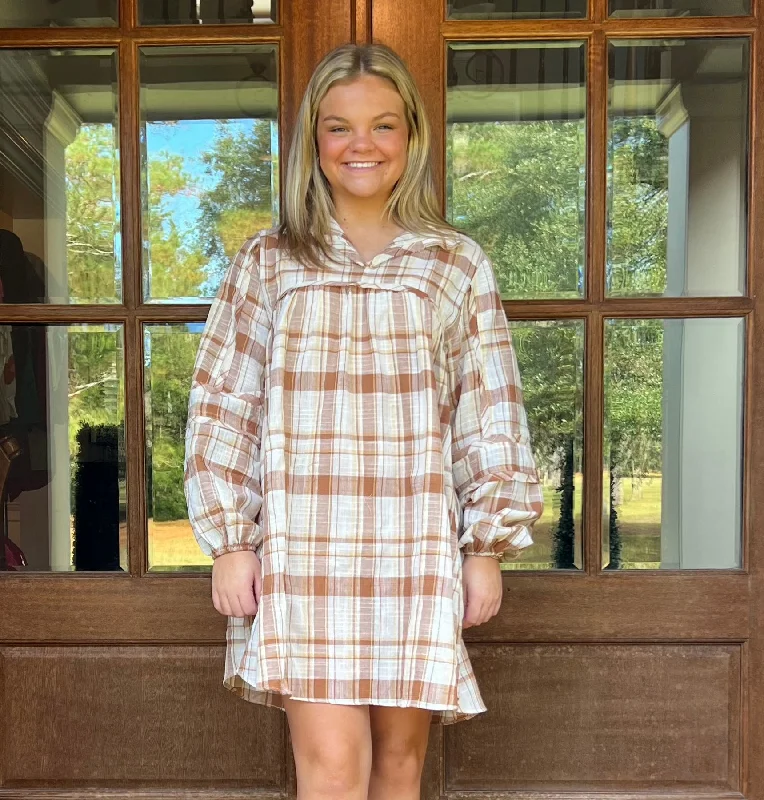 Remington Plaid Mini Dress Classic Floral Mini Dress