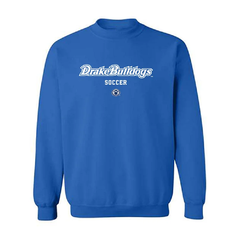 Drake - NCAA Women's Soccer : Lauren Kullberg - Classic Shersey Crewneck Sweatshirt Hoodie with Velcro Closure Adjustable Secure