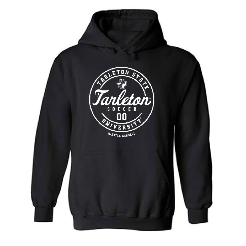 Tarleton State - NCAA Women's Soccer : Mikayla Kendall - Classic Fashion Shersey Hooded Sweatshirt Hoodie with Hem Lace Feminine Delicate