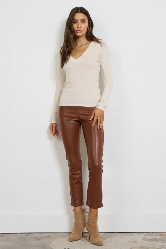 BURTON PANT IN VEGAN LEATHER Casual Lounge Pants