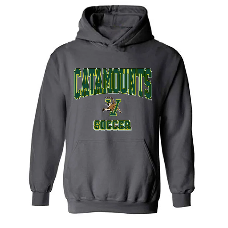 UVM - NCAA Women's Soccer : Aubrey Bough - Classic Shersey Hooded Sweatshirt Hoodie with Typography Text Message