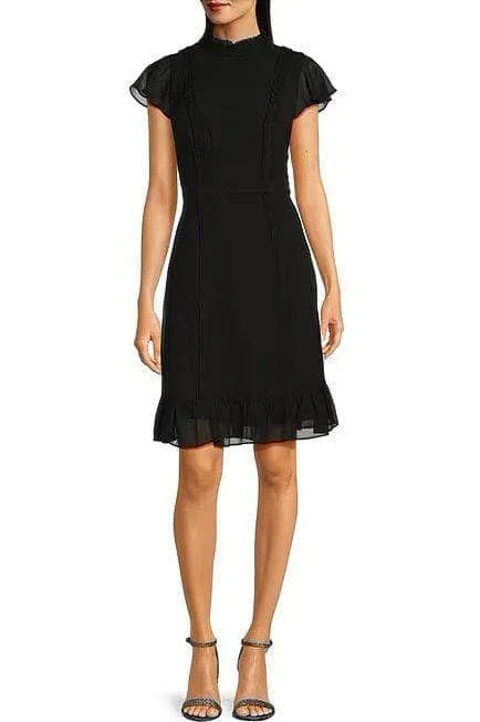 Adrianna Papell AP1D102566 - High Neck Chiffon Dress Tunics Corduroy durable