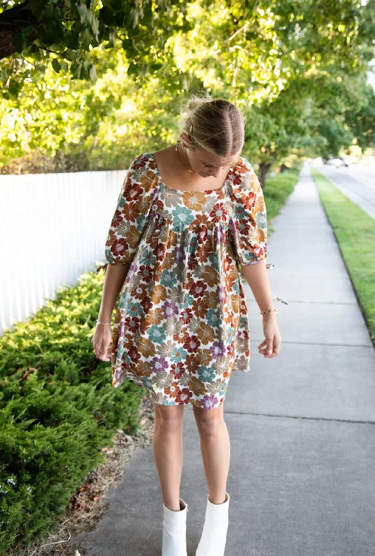 Falling for Autumn Mini Dress Fashionable Button-Front Mini Dress