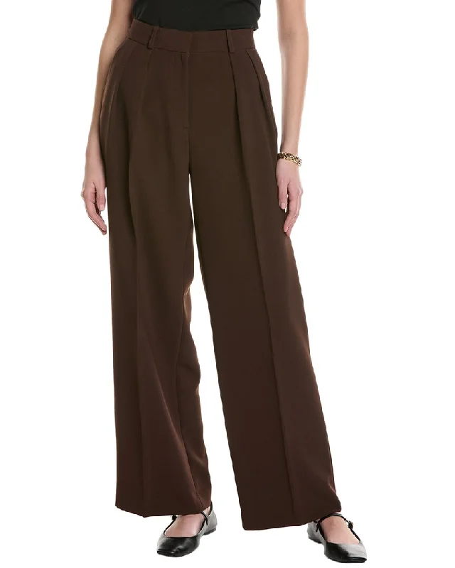 Kenneth Cole Pleated Wide Leg Pant Comfortable Wide-Leg Pants