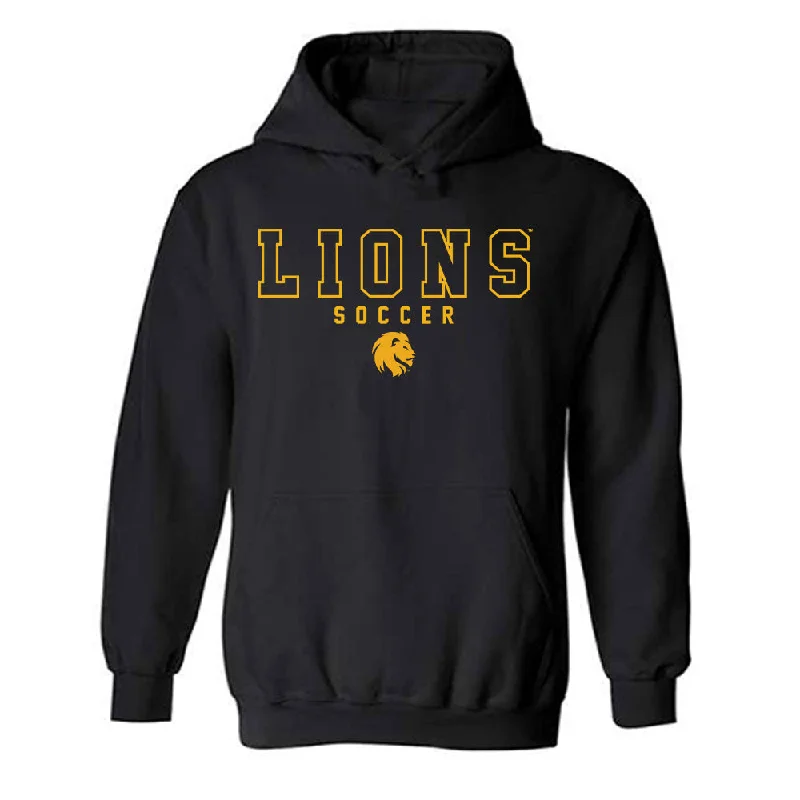 Texas A&M Commerce - NCAA Women's Soccer : Elaina Flores - Classic Shersey Hooded Sweatshirt Hoodie with Monochrome Minimalist Simple