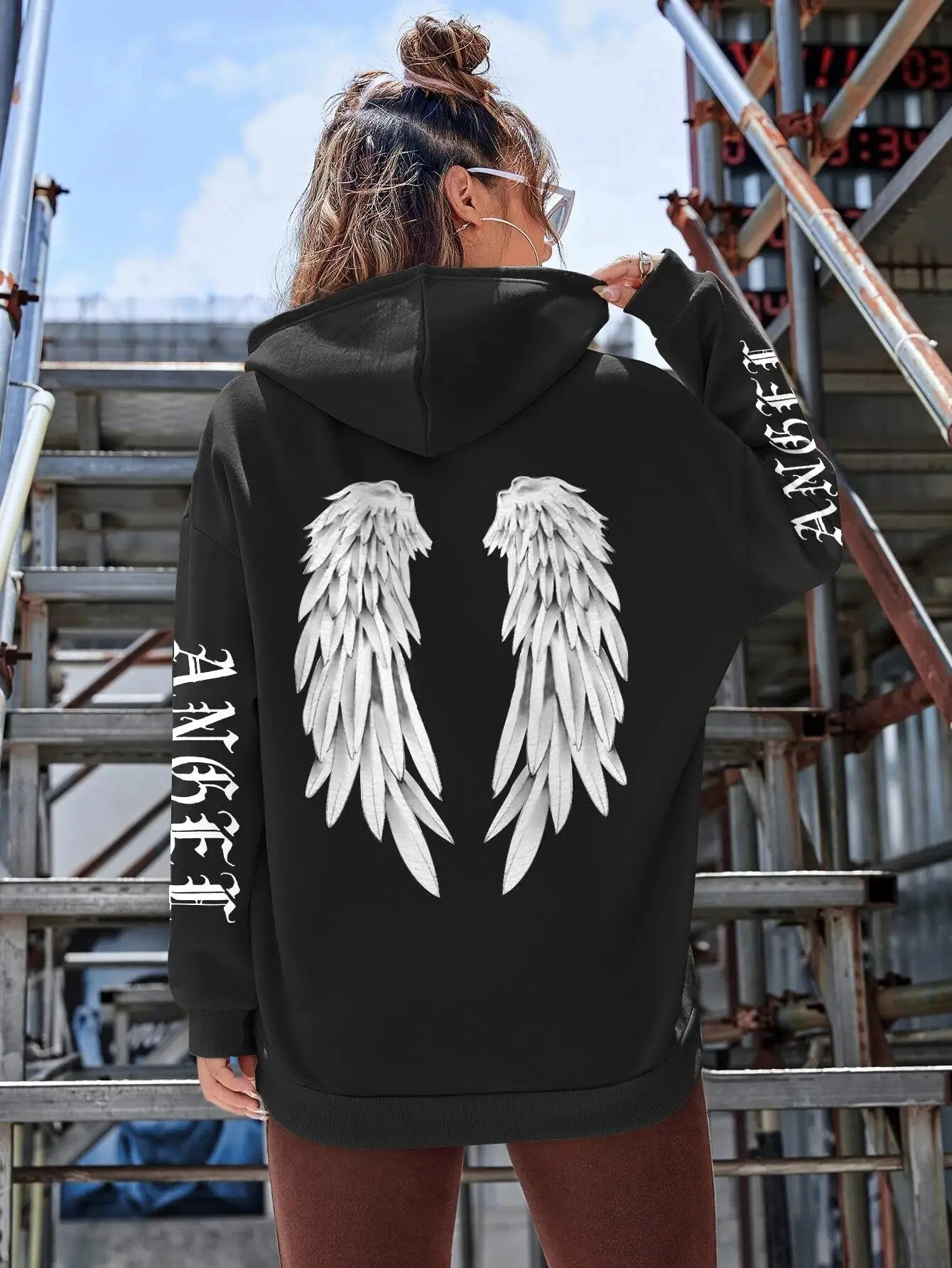 Beautiful Angel Wings Printed Hoodies Women Warm Comfortable Casual Hoodie Fashion Classic Hoody Loose Original Basic Clothes Hoodie with Mock Neck Collared Structured Beautiful Angel Wings Printed Hoodies Women Warm Comfortable Casual Hoodie Fashion Classic Hoody Loose Original Basic Clothes Hoodie with Mock Neck Collared Structured