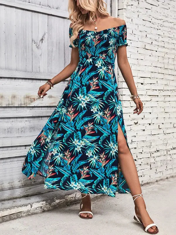 Blue Zone Planet |  print summer dresses Tunics Polka dots