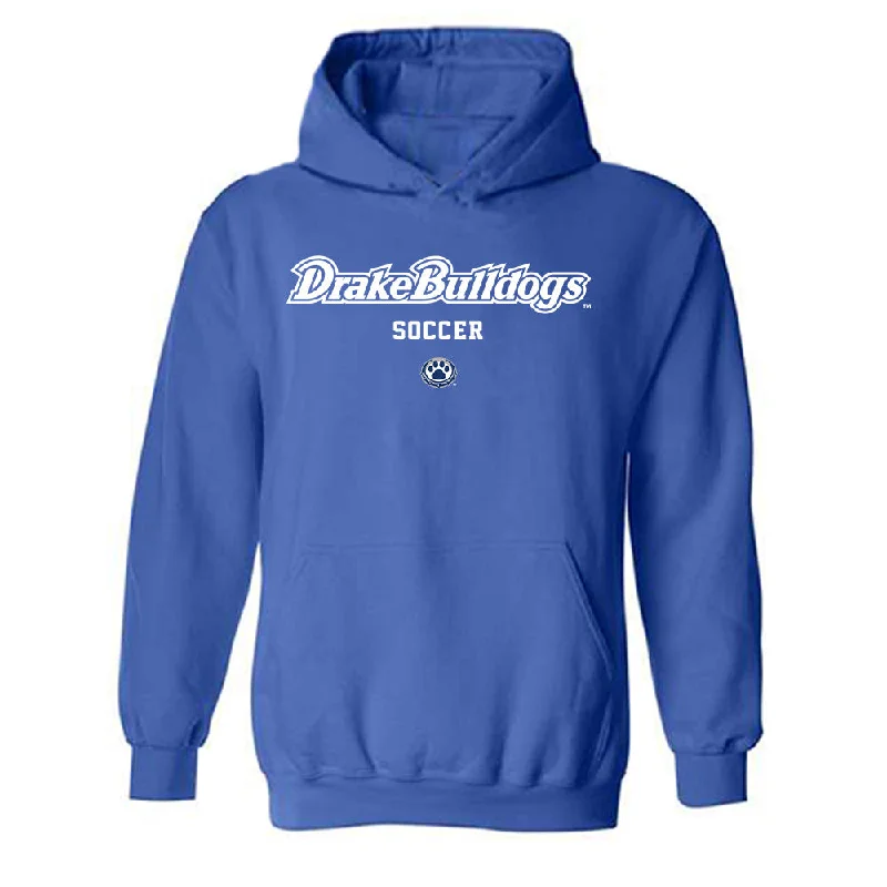 Drake - NCAA Women's Soccer : Lauren Kullberg - Classic Shersey Hooded Sweatshirt Hoodie with Belted Waist Structured Tailored