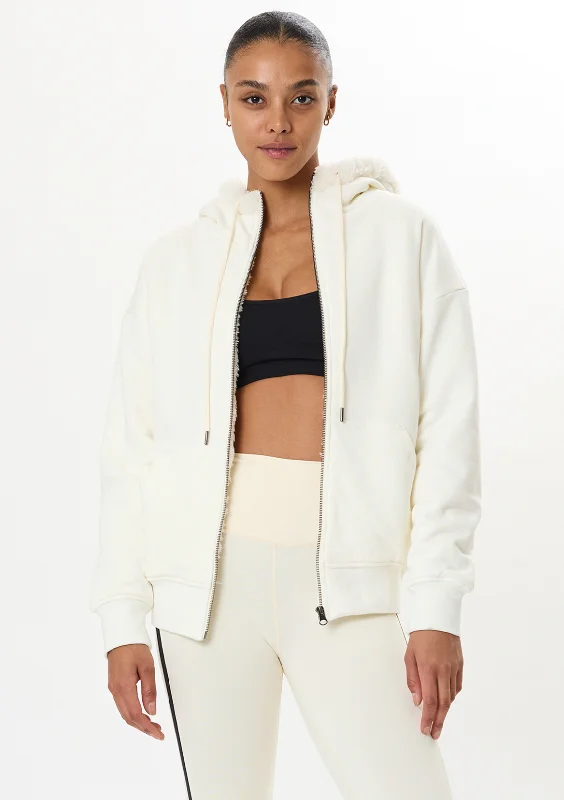 LYNX FRENCH TERRY SHERPA HOODIE Hoodie with Magnetic Closure Innovative Modern