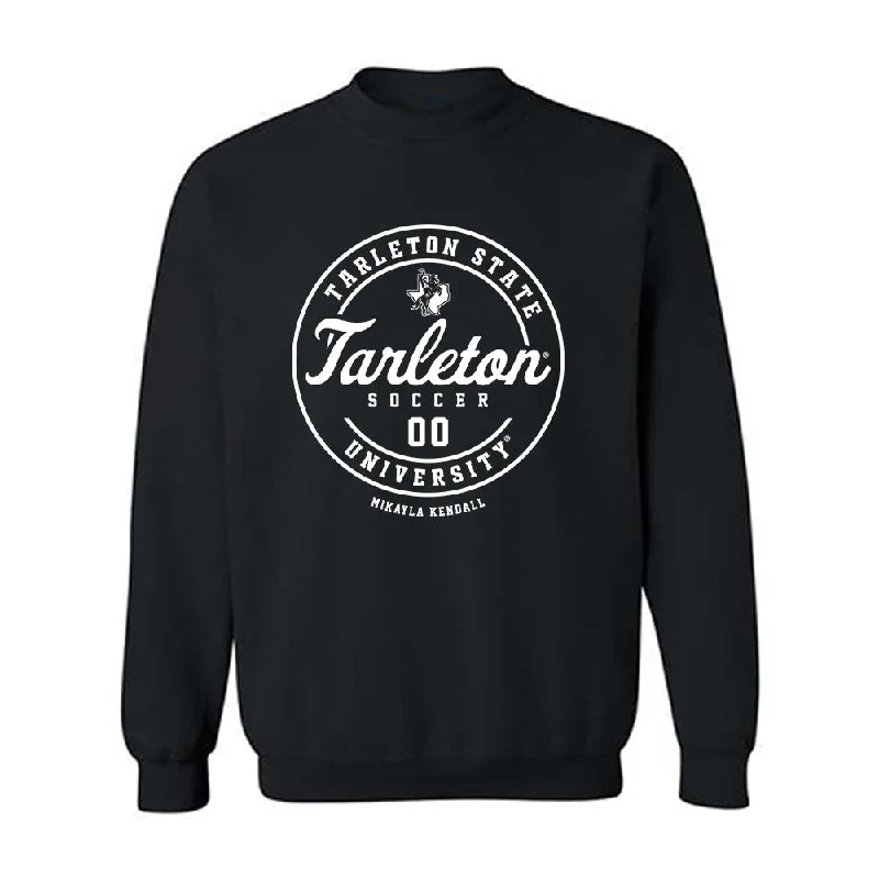 Tarleton State - NCAA Women's Soccer : Mikayla Kendall - Classic Fashion Shersey Crewneck Sweatshirt Hoodie with Hem Raw Edge Edgy Unfinished