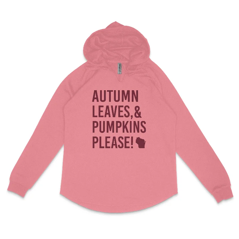Fall 08 WI Women’s Lightweight California Wave Wash Hooded Sweatshirt Hoodie with High Neck Warm Protective