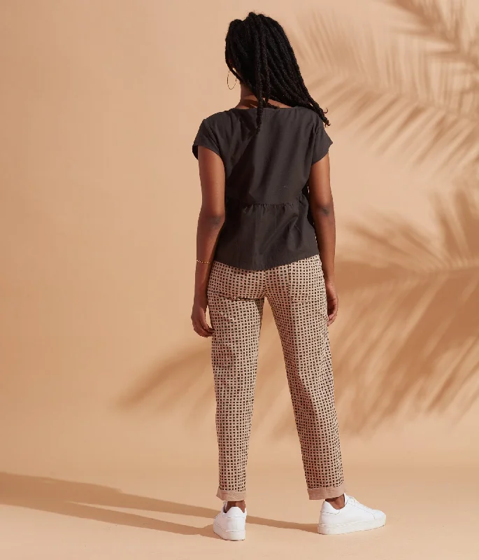 Nolan Pant - Taupe Comfortable Jogger Trousers