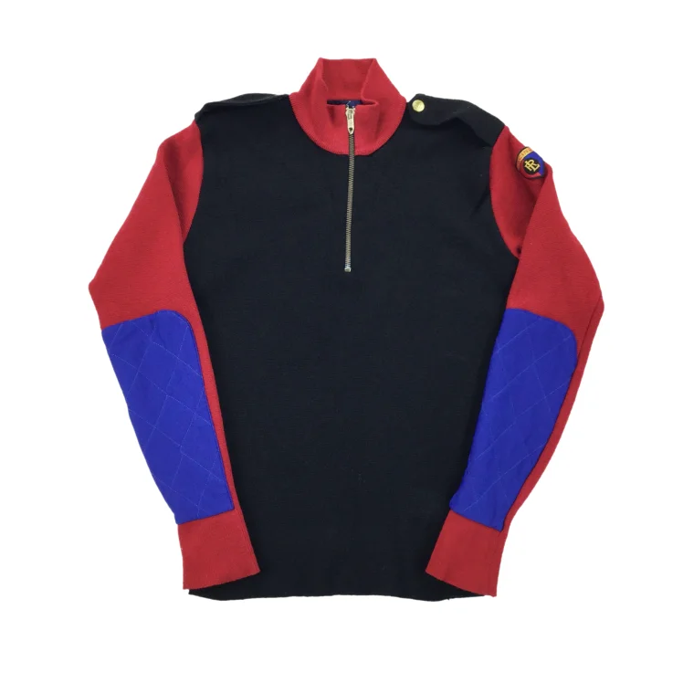 Ralph Lauren 90s Racing 1/4 Zip Sweatshirt - Women/M Hoodie with Embroidery Detailed Premium