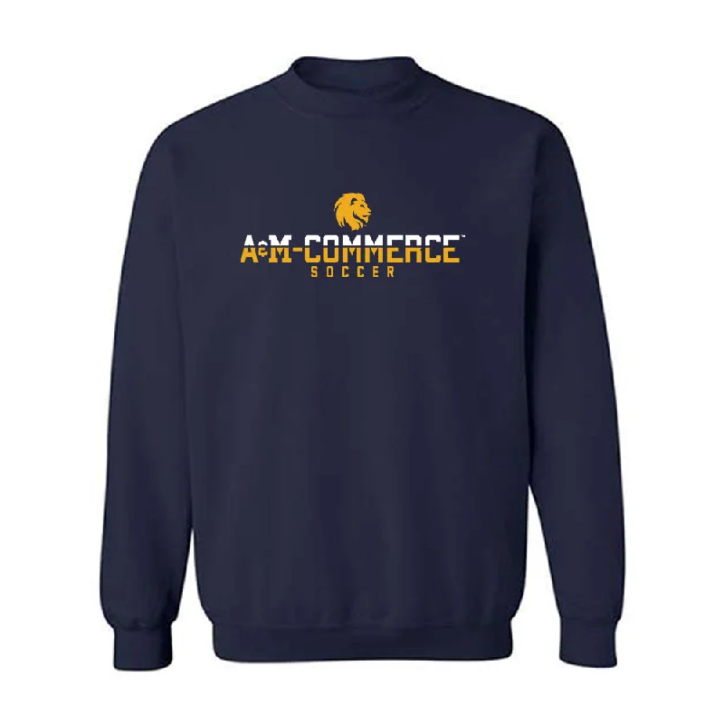 Texas A&M Commerce - NCAA Women's Soccer : Elaina Flores - Classic Shersey Crewneck Sweatshirt Hoodie with Raw Hem Edgy Unfinished