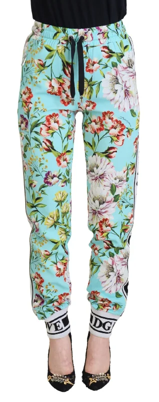 Dolce & Gabbana Elegant Multicolor Viscose Women's Pants Cozy Full-Length Pants