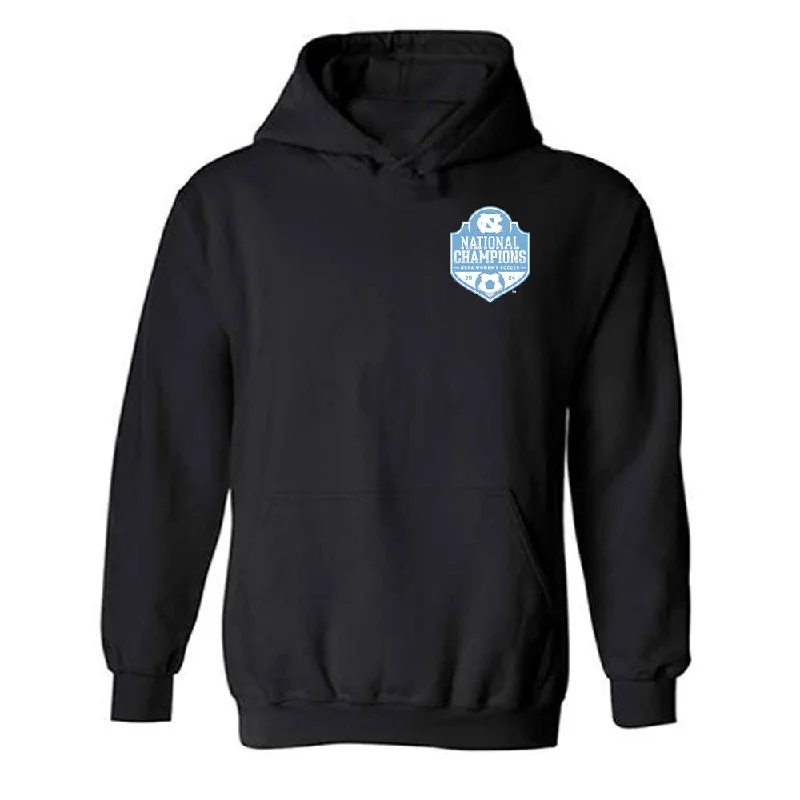 UNC - NCAA Women's Soccer : Bella Gaetino - National Champs Roster Shirt Hooded Sweatshirt Hoodie with Cuffed Sleeves Snug Secure