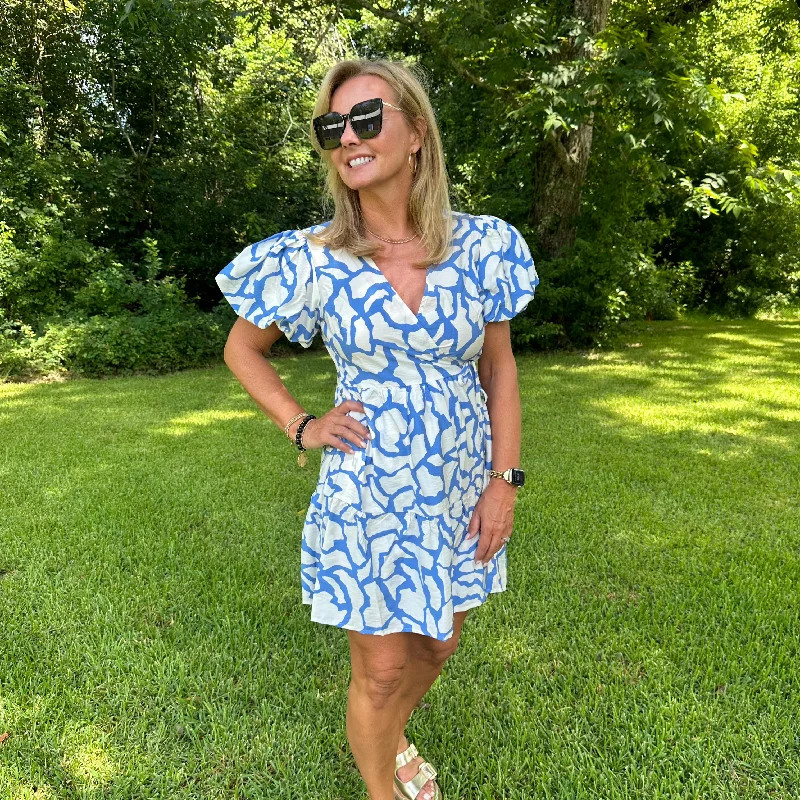 Rory Mini Dress | Blue Comfortable Bodycon Mini Dress