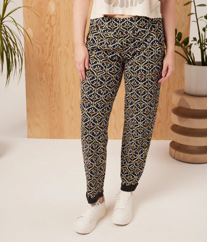 Nolan Pant - Retro Floral Modern Skinny Pants