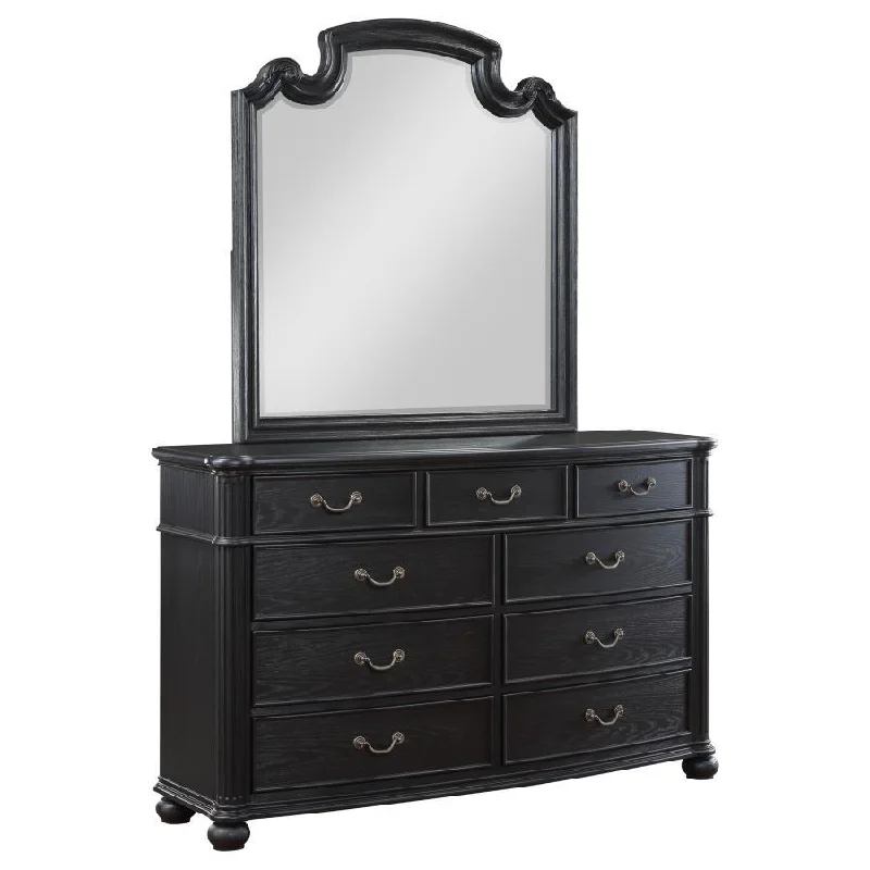 Celina - 9-Drawer Dresser - Black A-Line Day Work