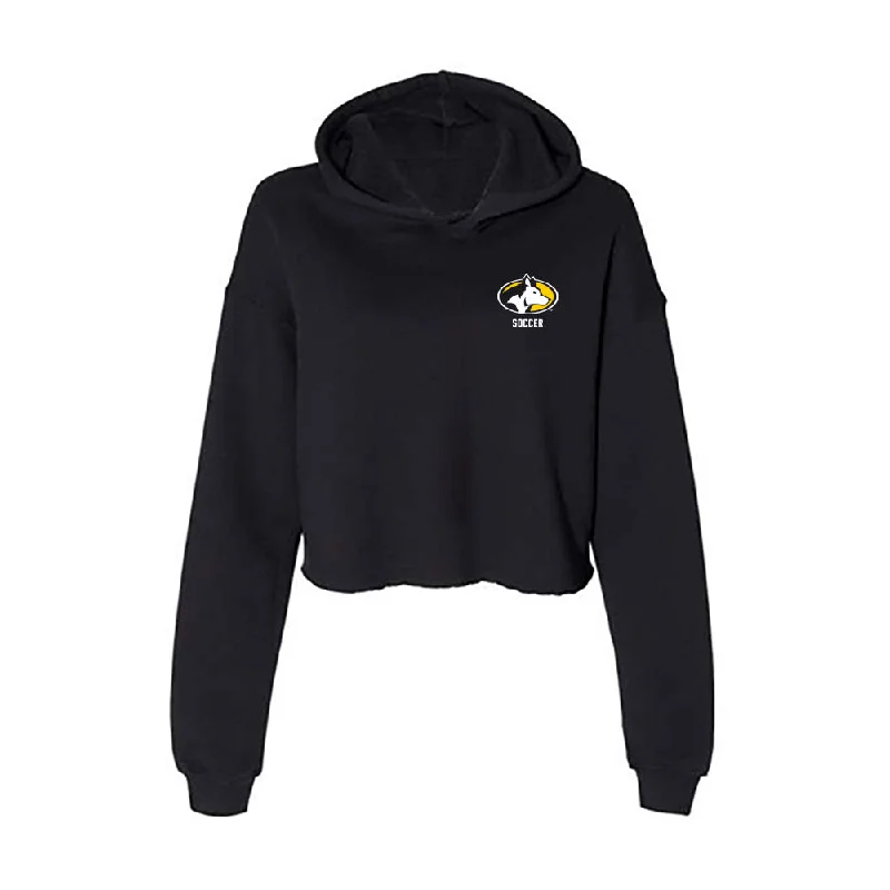 Michigan Tech - NCAA Women's Soccer : Brianna Barrows - Women's Crop Fleece Hoodie Hoodie with Relaxed Fit Easy Casual