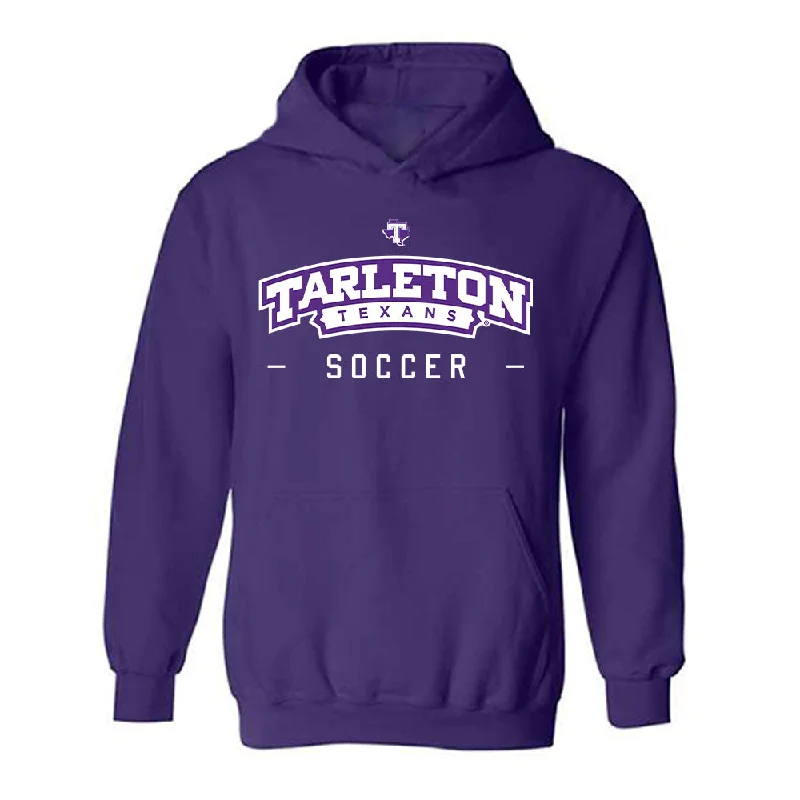 Tarleton State - NCAA Women's Soccer : Mikayla Kendall - Classic Shersey Hooded Sweatshirt Hoodie with Logo Branding Identity