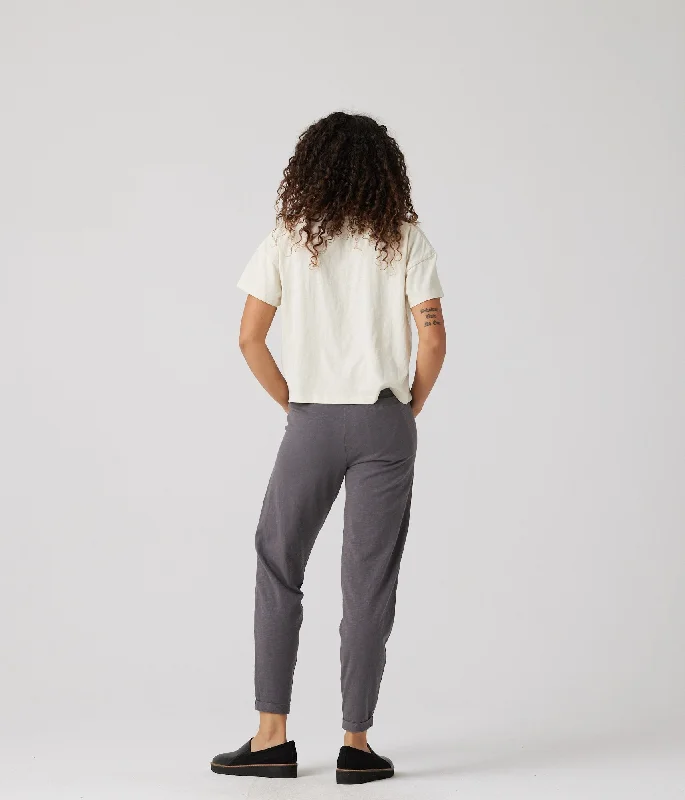 Sequoia Pant - Charcoal Trendy High-Waist Trousers
