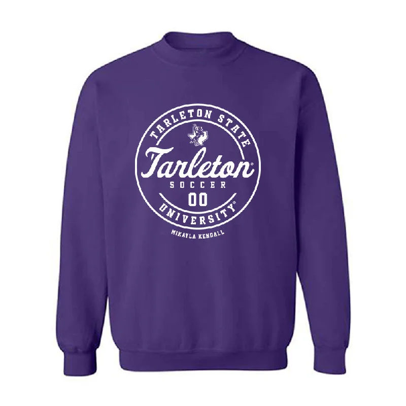 Tarleton State - NCAA Women's Soccer : Mikayla Kendall - Classic Fashion Shersey Crewneck Sweatshirt Hoodie Sweatshirt Pullover