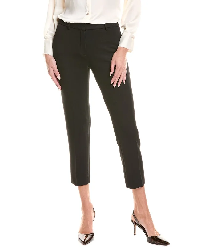 Theory Treeca Double Knit Pant Relaxed Linen Pants